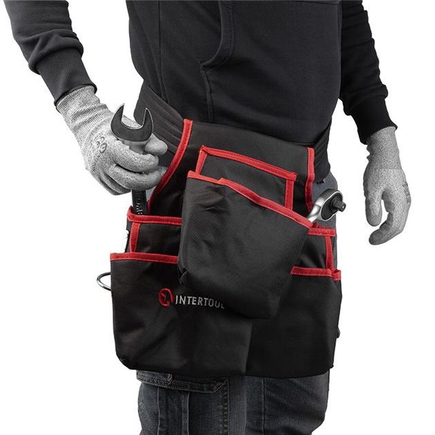 Сумка поясная слесарно-строительная 4 кармана, INTERTOOL SP-1031, фото , изображение 4 | SNABZHENIE.com.ua Сумка поясная слесарно-строительная 4 кармана, INTERTOOL SP-1031, фото , изображение 4 | SNABZHENIE.com.ua