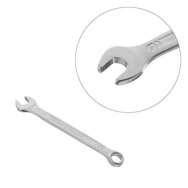 Ключ комбинированный 8мм Cr-V, сатин-хром, DIN3113, STORM INTERTOOL, фото , изображение 3 | SNABZHENIE.com.ua Ключ комбинированный 8мм Cr-V, сатин-хром, DIN3113, STORM INTERTOOL, фото , изображение 3 | SNABZHENIE.com.ua