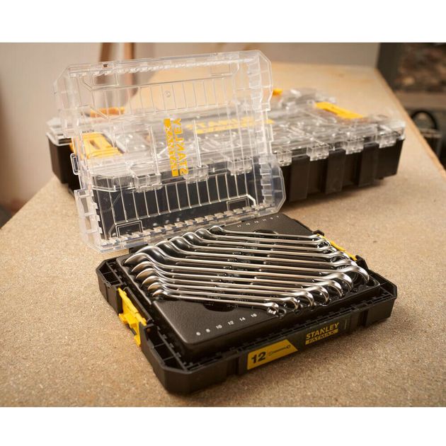 Набор из двенадцати комбинированных ключей STANLEY FMMT98104-0, фото , зображення 7 | SNABZHENIE.com.ua Набор из двенадцати комбинированных ключей STANLEY FMMT98104-0, фото , зображення 7 | SNABZHENIE.com.ua