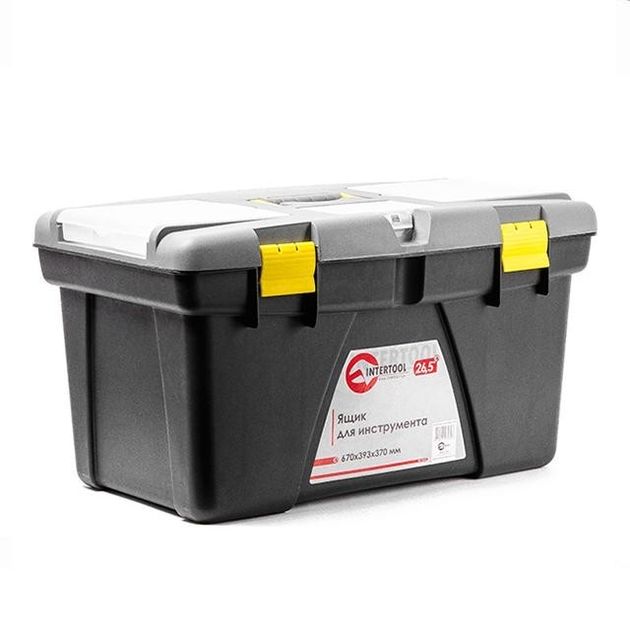 Ящик для инструмента INTERTOOL BX-0326, 670x393x370 мм, фото , изображение 3 | SNABZHENIE.com.ua Ящик для инструмента INTERTOOL BX-0326, 670x393x370 мм, фото , изображение 3 | SNABZHENIE.com.ua