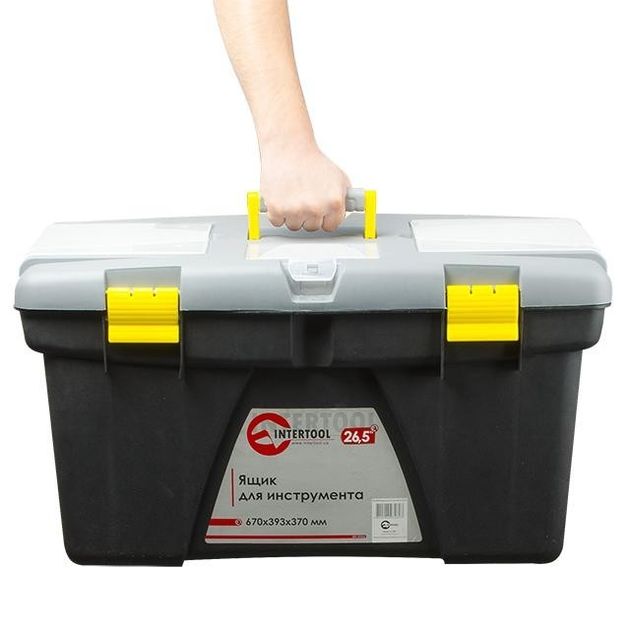 Ящик для инструмента INTERTOOL BX-0326, 670x393x370 мм, фото , изображение 10 | SNABZHENIE.com.ua Ящик для инструмента INTERTOOL BX-0326, 670x393x370 мм, фото , изображение 10 | SNABZHENIE.com.ua