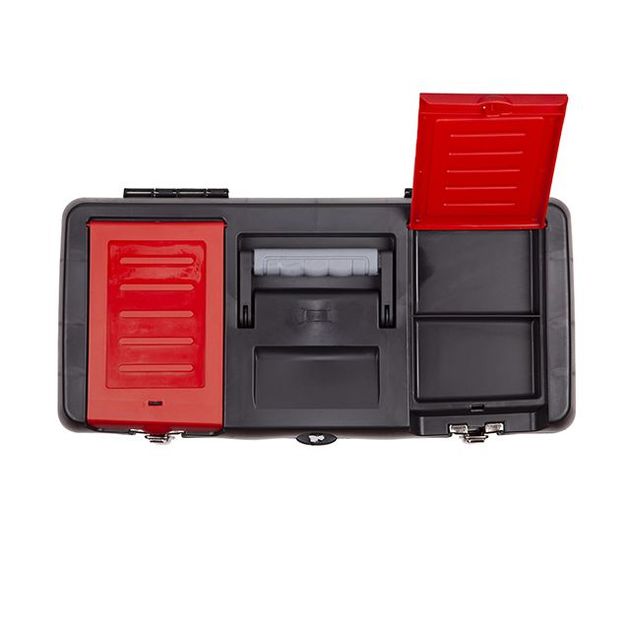 Ящик для инструментов с металлическими замками, 19" 483*242*240 мм INTERTOOL BX-1019, фото , зображення 4 | SNABZHENIE.com.ua Ящик для инструментов с металлическими замками, 19" 483*242*240 мм INTERTOOL BX-1019, фото , зображення 4 | SNABZHENIE.com.ua