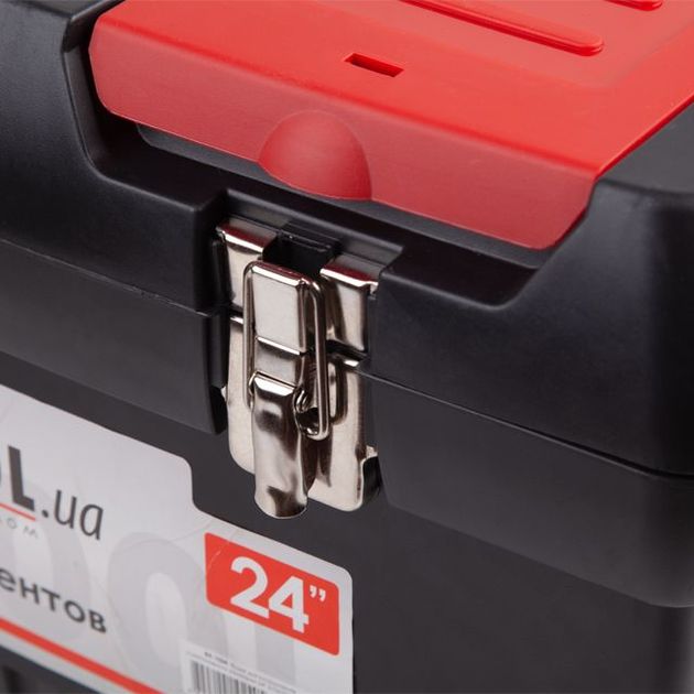 Ящик для инструментов INTERTOOL BX-1024 с металлическими замками 24", фото , изображение 3 | SNABZHENIE.com.ua Ящик для инструментов INTERTOOL BX-1024 с металлическими замками 24", фото , изображение 3 | SNABZHENIE.com.ua