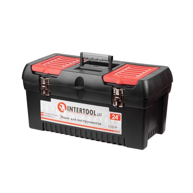 Ящик для инструментов INTERTOOL BX-1024 с металлическими замками 24", фото  | SNABZHENIE.com.ua