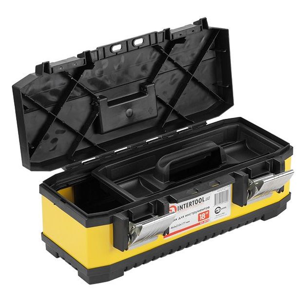 Ящик для инструментов INTERTOOL BX-2018 с замками 18 462x212x177 мм, фото , изображение 2 | SNABZHENIE.com.ua