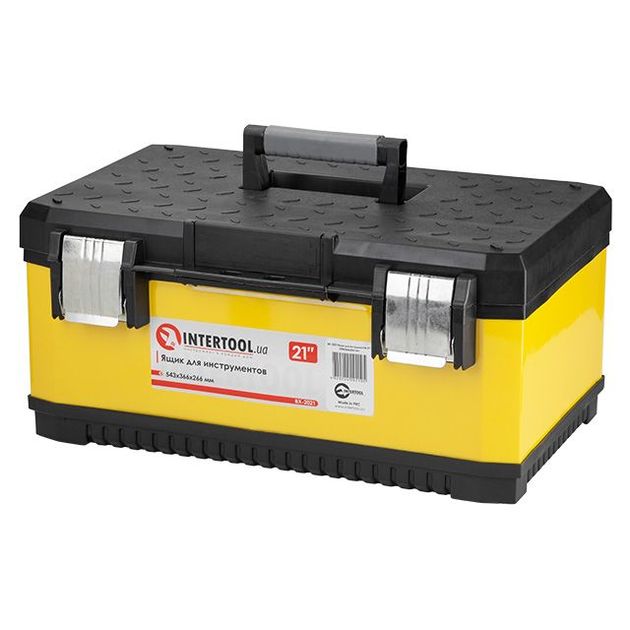 Ящик для инструментов с металлическими замками INTERTOOL BX-2021 21", фото  | SNABZHENIE.com.ua