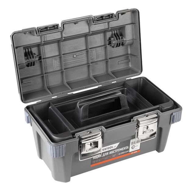 Ящик для инструментов INTERTOOL BX-6020 с металлическими замками 20", фото , изображение 2 | SNABZHENIE.com.ua
