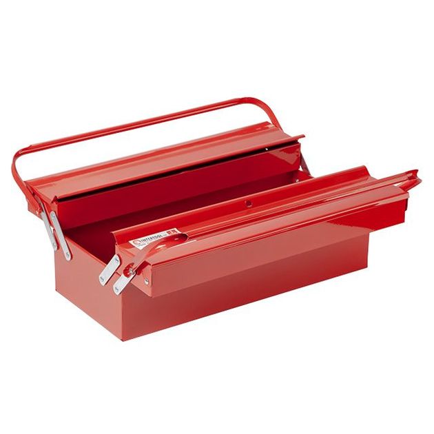 Ящик для інструментів металевий 450 мм, 3 секції INTERTOOL HT-5043, фото , зображення 2 | SNABZHENIE.com.ua