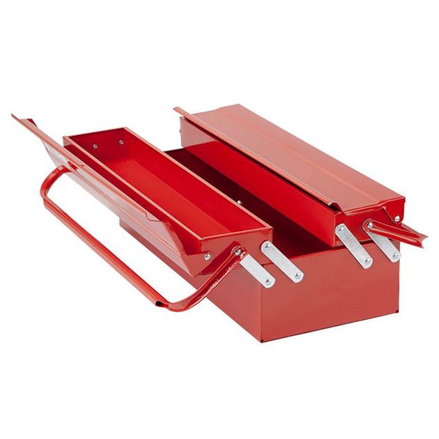 Ящик для інструментів металевий 450 мм, 3 секції INTERTOOL HT-5043, фото , зображення 5 | SNABZHENIE.com.ua