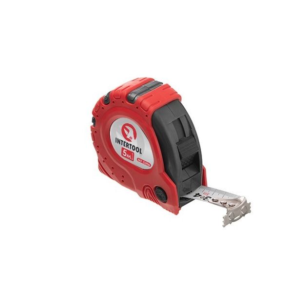 Рулетка INTERTOOL MT-0306 5 м x 25 мм с металлическим полотном, фото  | SNABZHENIE.com.ua