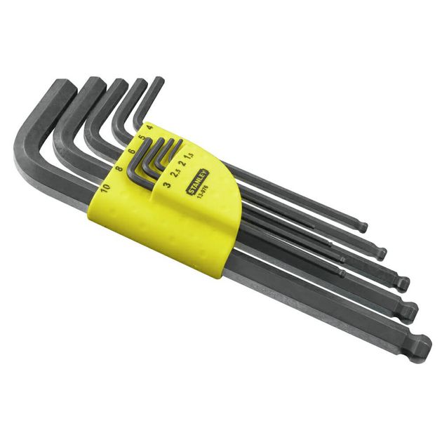 Набор из 9 шестигранных ключей STANLEY 1-13-976, фото  | SNABZHENIE.com.ua