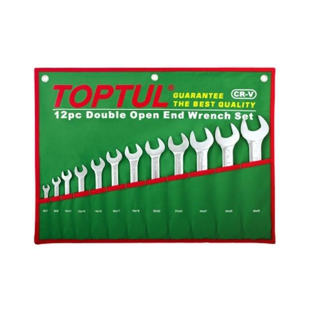 Набор рожковых ключей TOPTUL 12 шт. (6-32 мм) GAAA1206, фото  | SNABZHENIE.com.ua