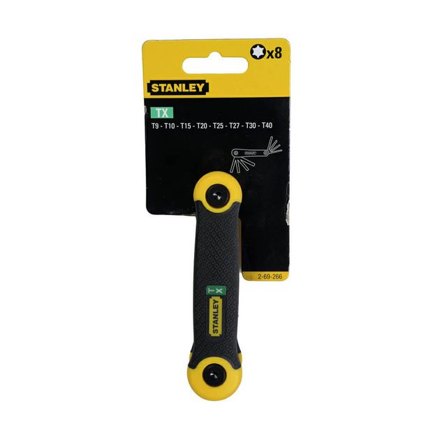 Набор ключей торцевых TORX, складных, 8 шт STANLEY 2-69-266, фото  | SNABZHENIE.com.ua
