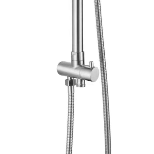 Душевая стойка Lidz Aria 1120 для двух потребителей, никель, фото , изображение 4 | SNABZHENIE.com.ua