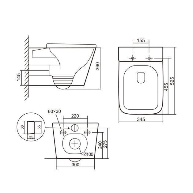 Унитаз подвесной Qtap Tern Ultra Quiet Soft-Close WHITE QT17332303AW, фото , изображение 2 | SNABZHENIE.com.ua Унитаз подвесной Qtap Tern Ultra Quiet Soft-Close WHITE QT17332303AW, фото , изображение 2 | SNABZHENIE.com.ua