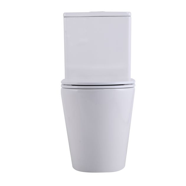 Унитаз-моноблок Qtap Swan Ultra Quiet безободковый с сиденьем WHITE, фото  | SNABZHENIE.com.ua