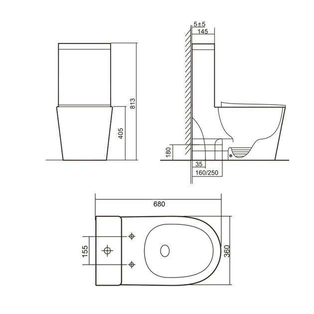 Унитаз-моноблок Qtap Swan Ultra Quiet безободковый с сиденьем WHITE, фото , изображение 2 | SNABZHENIE.com.ua Унитаз-моноблок Qtap Swan Ultra Quiet безободковый с сиденьем WHITE, фото , изображение 2 | SNABZHENIE.com.ua