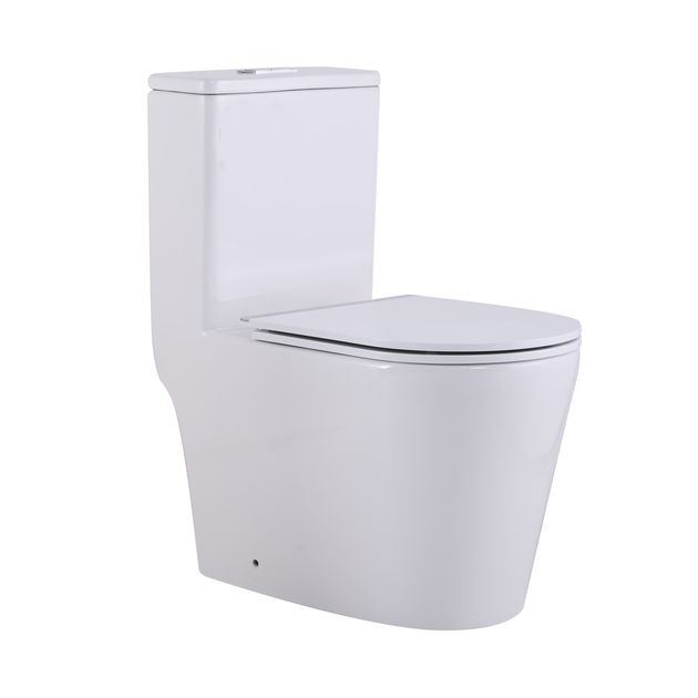 Унитаз-моноблок Qtap Swan Ultra Quiet безободковый с сиденьем WHITE, фото , изображение 3 | SNABZHENIE.com.ua Унитаз-моноблок Qtap Swan Ultra Quiet безободковый с сиденьем WHITE, фото , изображение 3 | SNABZHENIE.com.ua