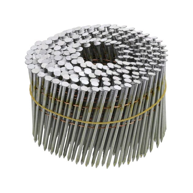 Цвяхи барабанні VOREL YT-09214: L=75мм, Ø=2.5мм, кут 15-16˚, 3600шт, фото  | SNABZHENIE.com.ua