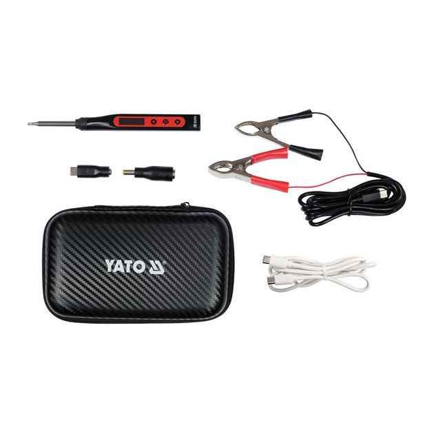 Паяльник YATO 9-24В, 18-65Вт, t=90-480°C, наконечник Т12, фото  | SNABZHENIE.com.ua