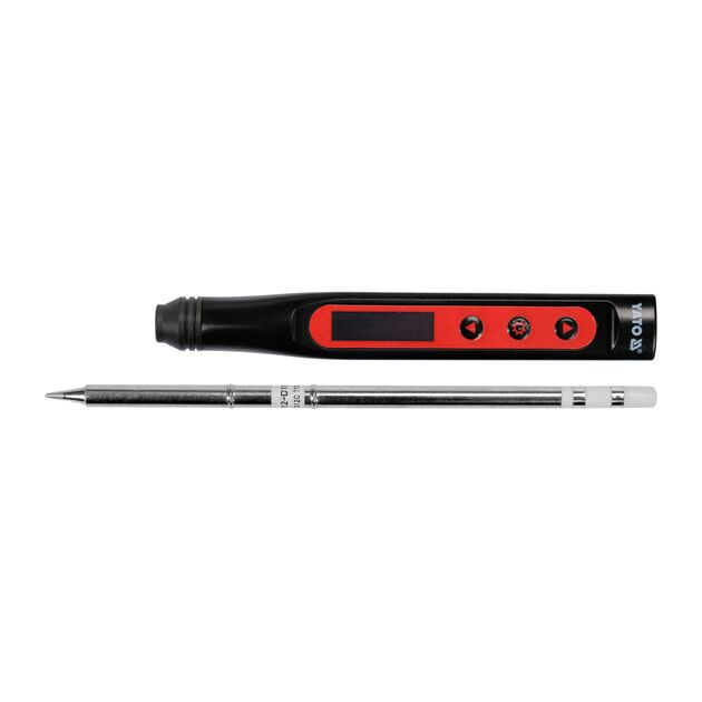Паяльник YATO 9-24В, 18-65Вт, t=90-480°C, наконечник Т12, фото  | SNABZHENIE.com.ua