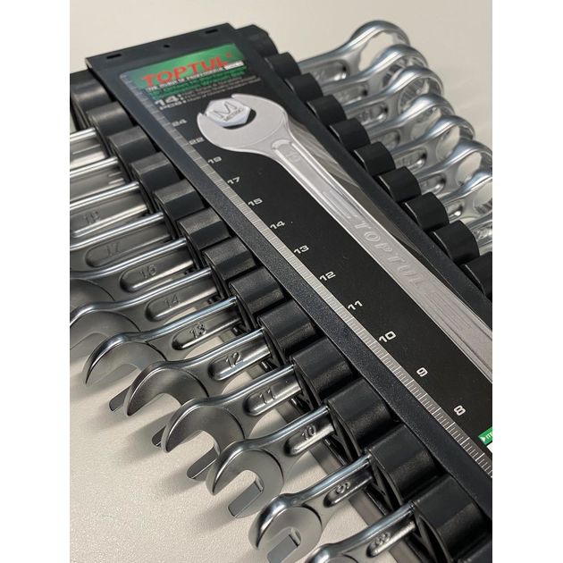 Набор ключей TOPTUL 14 шт. 6-24 мм GAAC1401, фото , изображение 4 | SNABZHENIE.com.ua Набор ключей TOPTUL 14 шт. 6-24 мм GAAC1401, фото , изображение 4 | SNABZHENIE.com.ua