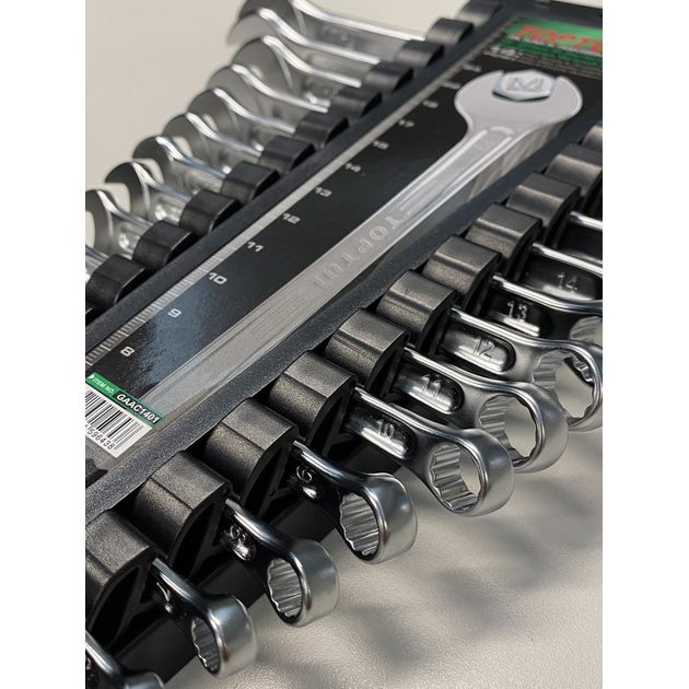 Набор ключей TOPTUL 14 шт. 6-24 мм GAAC1401, фото , изображение 5 | SNABZHENIE.com.ua Набор ключей TOPTUL 14 шт. 6-24 мм GAAC1401, фото , изображение 5 | SNABZHENIE.com.ua