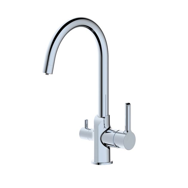 Смеситель Qtap Grand с подключением для питьевой воды, хромированный, фото  | SNABZHENIE.com.ua