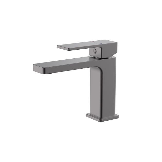 Смеситель для раковины Qtap Gemini Gunmetal Black PVD, фото  | SNABZHENIE.com.ua