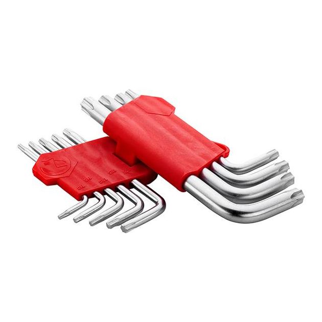 Набор Г-образных ключей TORX 9 шт, Т10-Т50, Cr-V, Small INTERTOOL HT-0607, фото , зображення 3 | SNABZHENIE.com.ua Набор Г-образных ключей TORX 9 шт, Т10-Т50, Cr-V, Small INTERTOOL HT-0607, фото , зображення 3 | SNABZHENIE.com.ua