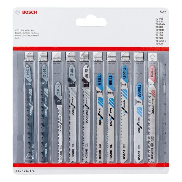 Набор полотен для электролобзика, 10 шт., BOSCH All in One, фото  | SNABZHENIE.com.ua