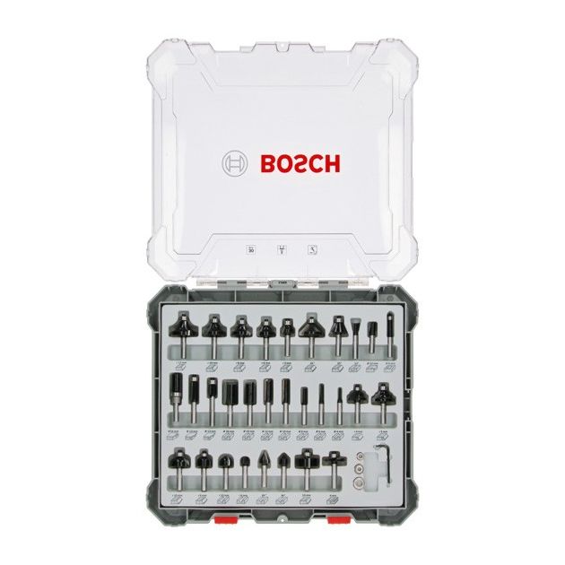 Набор фрез комбинированный, хвостовик 8 мм, 30 шт. BOSCH, фото  | SNABZHENIE.com.ua