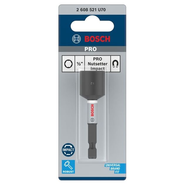 Торцевой ключ PRO Nutsetter Impact, 1/2 x 65 мм, BOSCH, фото  | SNABZHENIE.com.ua