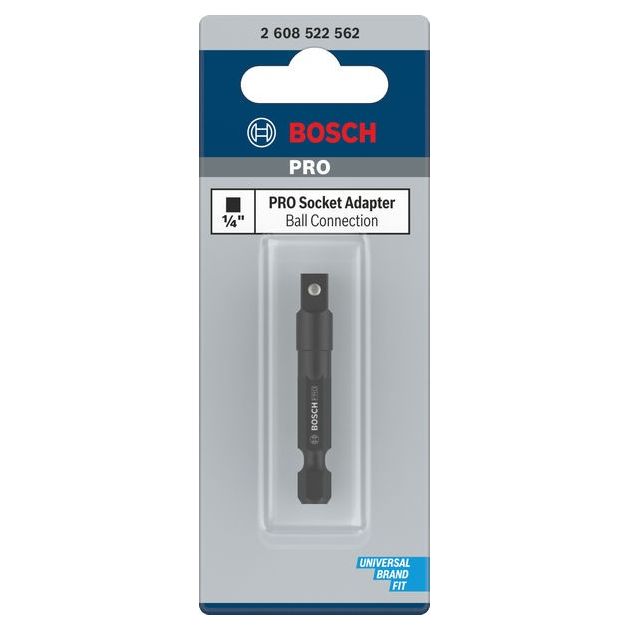 Адаптер PRO Socket с шариковым соединением, 1/4, 50 мм BOSCH, фото  | SNABZHENIE.com.ua