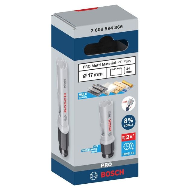 Коронка BOSCH PRO Multi Material PC Plus, 17 мм, фото  | SNABZHENIE.com.ua