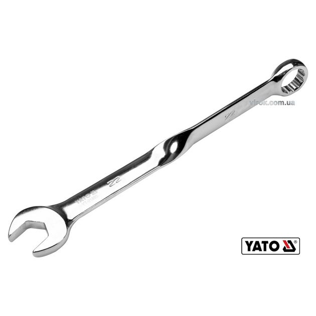 Ключ ріжково-накидний YATO 22x305 мм, Cr-V, кручений 90°, фото  | SNABZHENIE.com.ua
