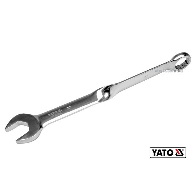 Ключ ріжково-накидний YATO 27 x 359 мм, Cr-V, кручений 90°, фото  | SNABZHENIE.com.ua