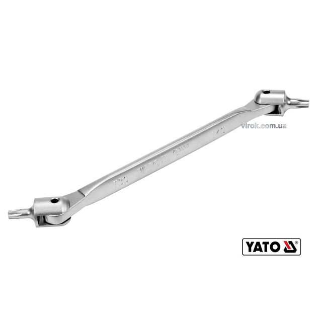 Ключ TORX 2-сторонній на шарнірах YATO: Т30 х Т40, L= 229 мм, Cr-V (DW), фото  | SNABZHENIE.com.ua