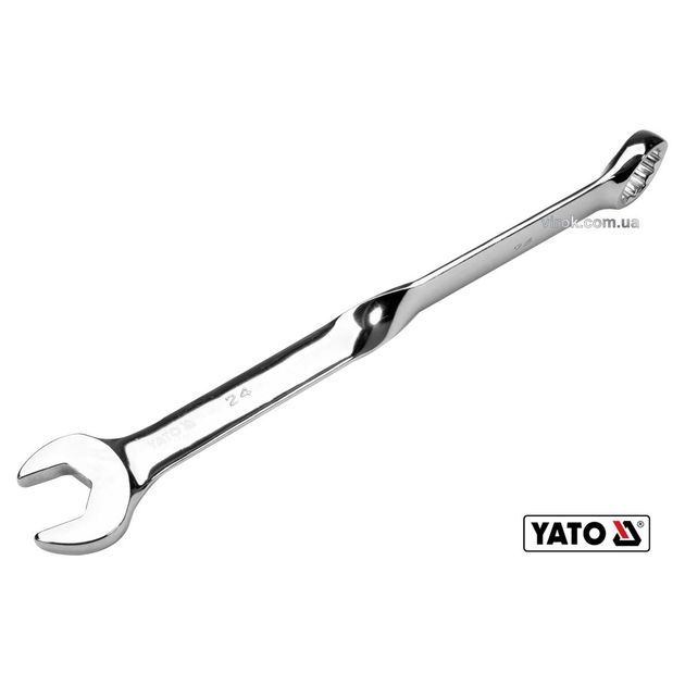 Ключ ріжково-накидний кручений 90° YATO, М=24 x 329 мм, Cr-V(DW), фото  | SNABZHENIE.com.ua