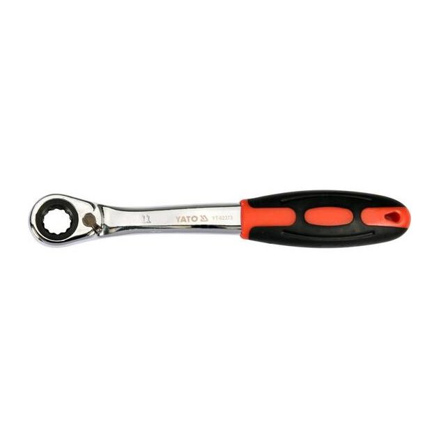 Ключ накидний вигнутий з тріщаткою YATO M11, 42-48 HRC, Cr-V, фото  | SNABZHENIE.com.ua