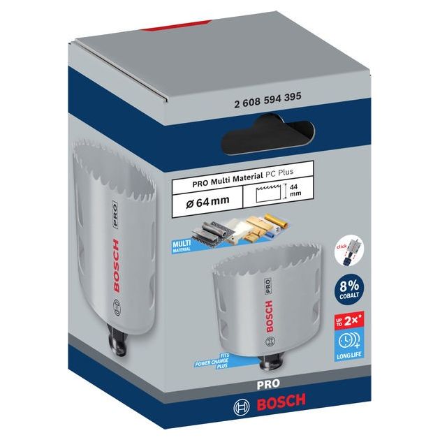 Коронка BOSCH PRO Multi Material PC Plus, 64 мм, фото  | SNABZHENIE.com.ua
