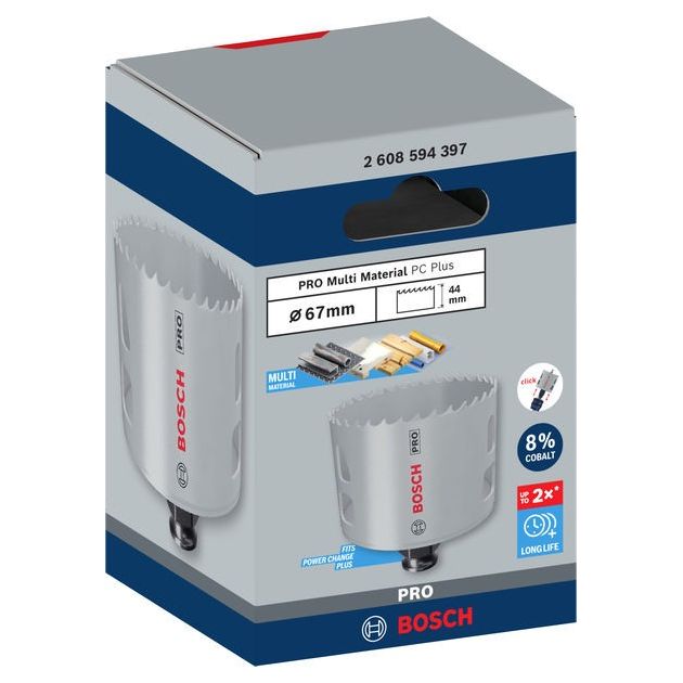 Коронка BOSCH PRO Multi Material PC Plus, 67 мм, фото  | SNABZHENIE.com.ua