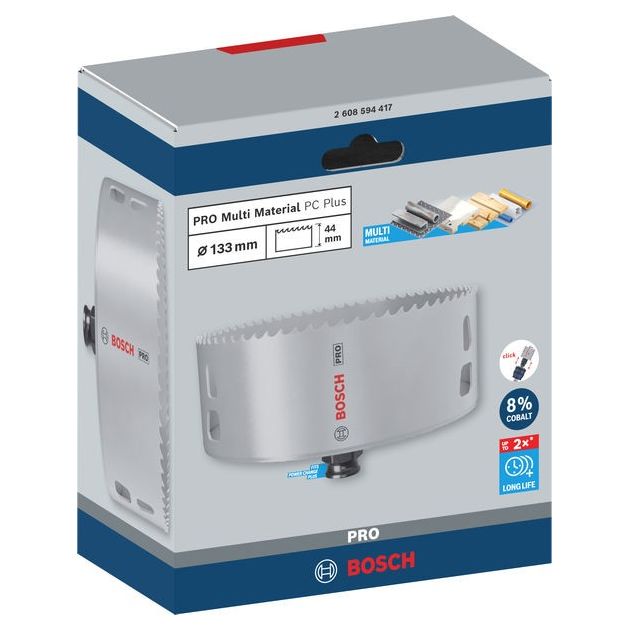 Коронка BOSCH PRO Multi Material PC Plus, 133 мм, фото  | SNABZHENIE.com.ua