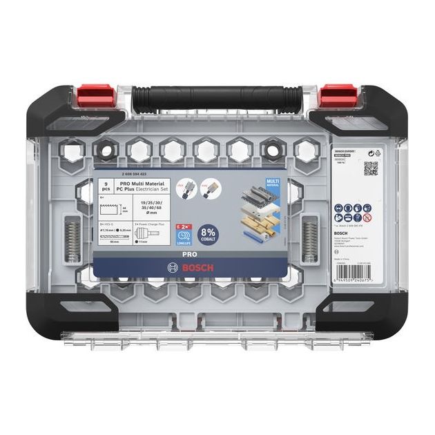Набор коронок BOSCH PRO Multi Material PC Plus, 9 шт., фото  | SNABZHENIE.com.ua