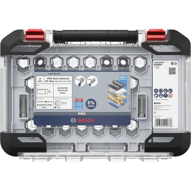 Набор коронок BOSCH PRO Multi Material PC Plus, 9 шт., фото  | SNABZHENIE.com.ua