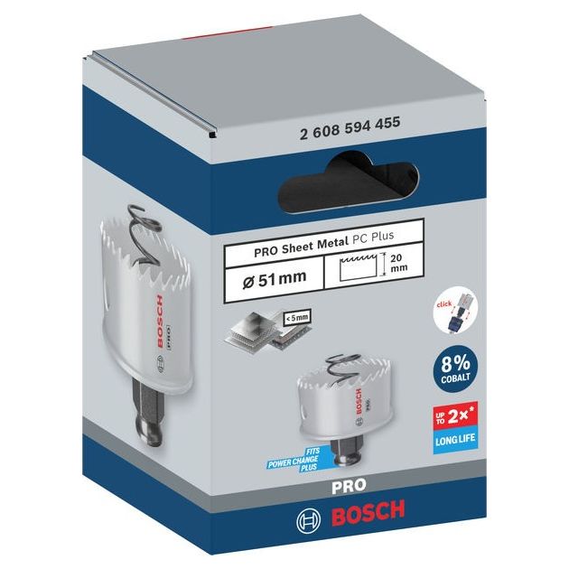 Коронка BOSCH PRO Sheet Metal PC Plus, 51 мм, фото  | SNABZHENIE.com.ua