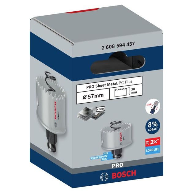Коронка BOSCH PRO Sheet Metal PC Plus, 57 мм, фото  | SNABZHENIE.com.ua