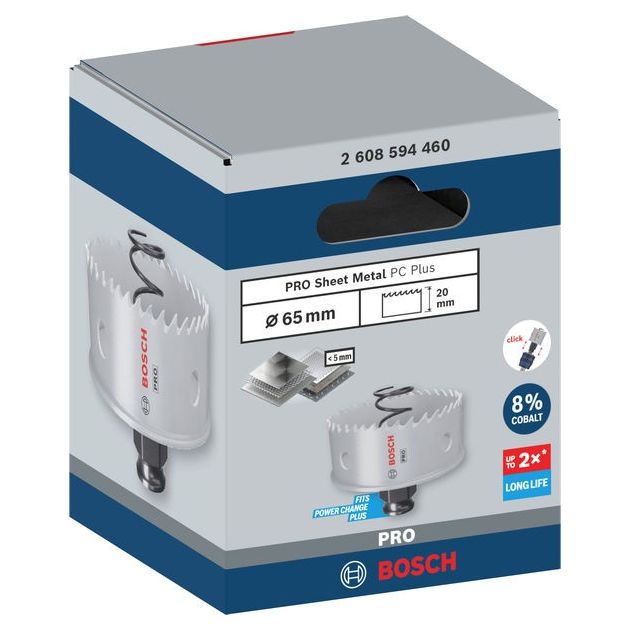 Коронка BOSCH PRO Sheet Metal PC Plus, 65 мм, фото  | SNABZHENIE.com.ua