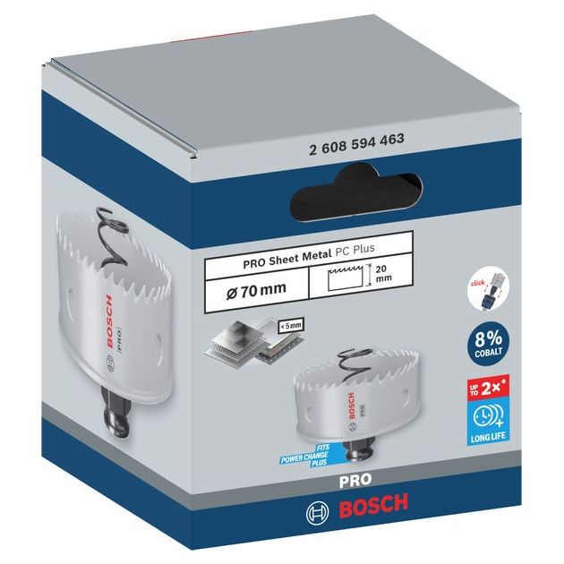 Коронка BOSCH PRO Sheet Metal PC Plus, 70 мм, фото  | SNABZHENIE.com.ua