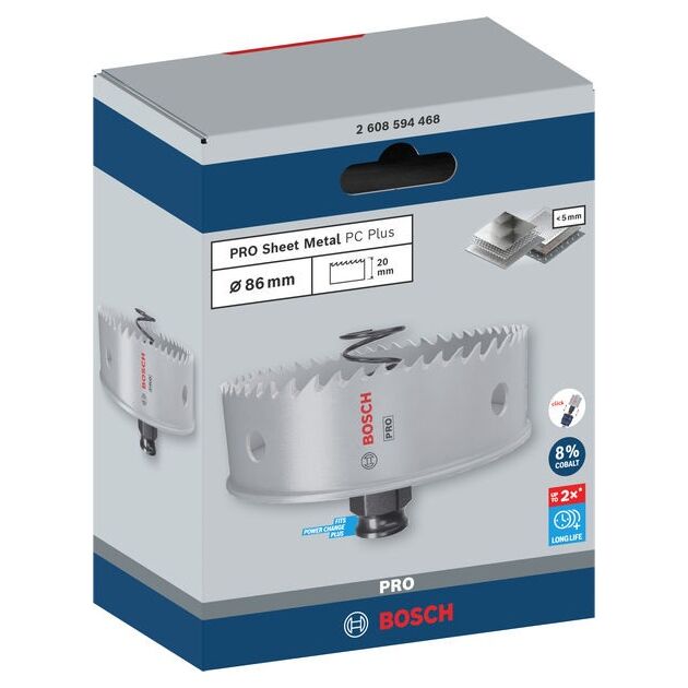 Коронка BOSCH PRO Sheet Metal PC Plus, 86 мм, фото  | SNABZHENIE.com.ua